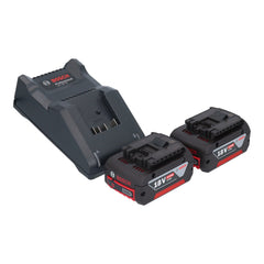 Bosch GHO 18V-26 Professional Akku Hobel 18 V 2,6 mm Brushless + 2x Akku 4,0 Ah + Ladegerät + L-Boxx